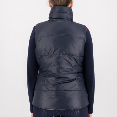 Mouwloze omkeerbare bodywarmer HV Polo Claire Gember Oranje