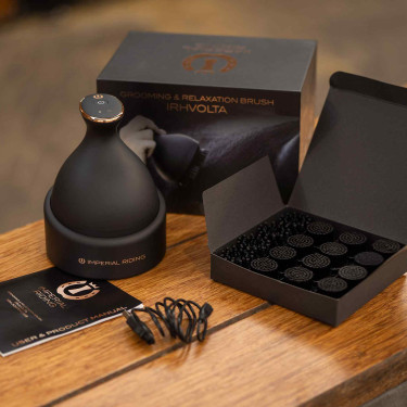 Massagegerät für Pferde Imperial Riding Volta Grooming & Relaxation Zwart