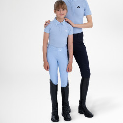 Euro-Star Impressive FullGrip Kids rijbroek Lichtblauw Euro-Star Impressive FullGrip Kids rijbroek Lichtblauw