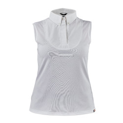 Mouwloze blouse met lavallière Shires Aubrion Wit