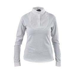 Wedstrijdshirt met lange mouwen Shires Aubrion Wit