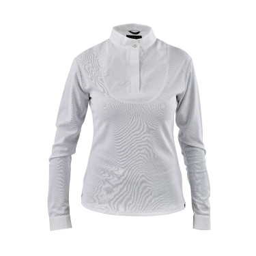 Wedstrijdshirt met lange mouwen Shires Aubrion Wit