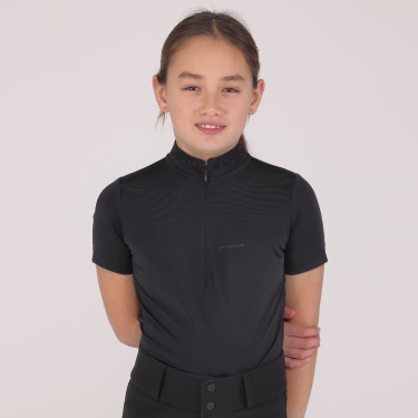 Wedstrijdshirt Optima Gx jonge ruiter Shires Aubrion Zwart