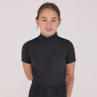 Wedstrijdshirt Optima Gx jonge ruiter Shires Aubrion Zwart