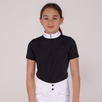 Wedstrijdshirt Optima LX jonge ruiter Shires Aubrion Zwart
