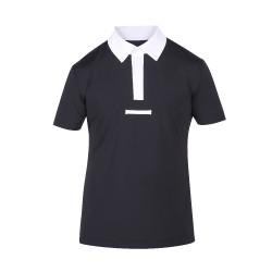 Wedstrijdshirt met rits Optima MX heren Shires Aubrion Zwart