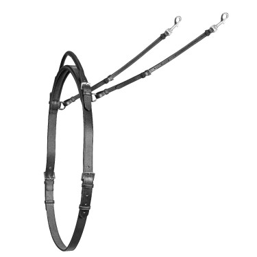 Halsriem met handvat Shires Velociti Gara Zwart