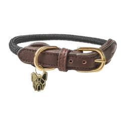 Fijne touwhalsband Shires Digby & Fox Zwart