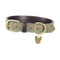 Hondenhalsband in tweed Shires Digby & Fox Rood/geel/blauwe ruiten Motieven