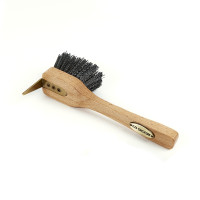 Premium Shires Ezi-Groom hoevenkrabber met borstel Hout Beige