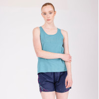 Shires Aubrion React katoenen tanktop Nevel Blauw
