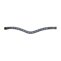 Shires Velociti Gara blauwe strass frontriem Zwart Shires Velociti Gara blauwe strass frontriem Zwart