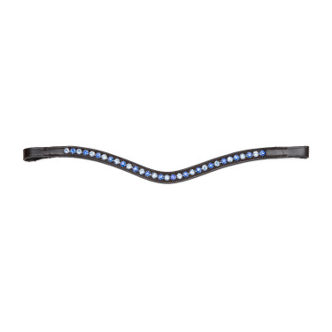 Shires Velociti Gara blauwe strass frontriem Zwart