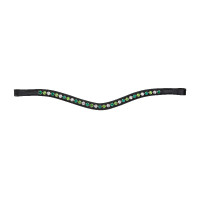 Frontdeel met groene strass Shires Velociti Gara Zwart Frontdeel met groene strass Shires Velociti Gara Zwart