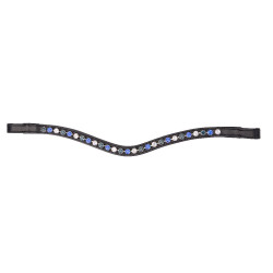 Shires Velociti Gara frontriem in drie tinten Zwart / blauw