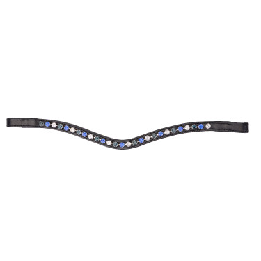 Shires Velociti Gara frontriem in drie tinten Zwart / blauw