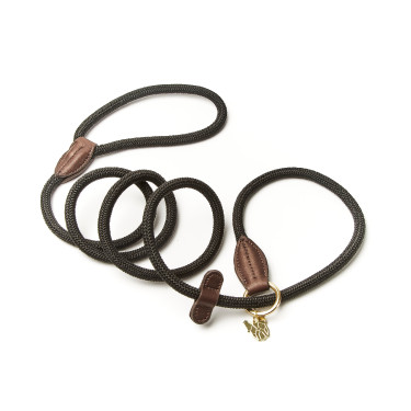 Fijne touw- lasso Shires Digby & Fox Zwart