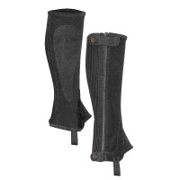 Shires Moretta kinder mini-chaps van suède Zwart