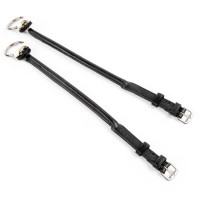 Shires Velociti Gara 12" neusriemen met vastzetlus Zwart