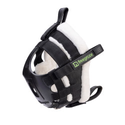 Afneembare weidegraasmasker AirFlow Deluxe zwart Shires FreeGraze Zwart