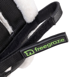 Afneembare weidegraasmasker AirFlow Deluxe zwart Shires FreeGraze Zwart