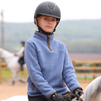 Shires Aubrion Core half-zip fleece voor jonge ruiter Blauw
