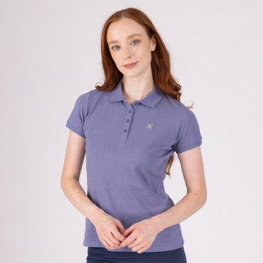 Polo met korte mouwen Equestrian Shires Aubrion Onweer Blauw Polo met korte mouwen Equestrian Shires Aubrion Onweer Blauw