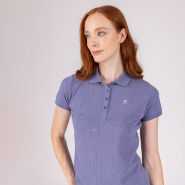 Polo met korte mouwen Equestrian Shires Aubrion Onweer Blauw Polo met korte mouwen Equestrian Shires Aubrion Onweer Blauw