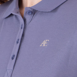 Polo met korte mouwen Equestrian Shires Aubrion Onweer Blauw Polo met korte mouwen Equestrian Shires Aubrion Onweer Blauw