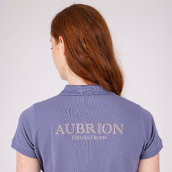 Polo met korte mouwen Equestrian Shires Aubrion Onweer Blauw Polo met korte mouwen Equestrian Shires Aubrion Onweer Blauw
