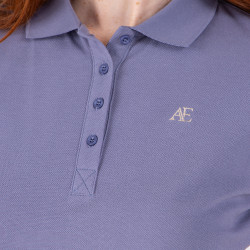 Polo met korte mouwen Equestrian Shires Aubrion Onweer Blauw Polo met korte mouwen Equestrian Shires Aubrion Onweer Blauw