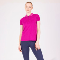 Technische polo React Shires Aubrion Fuchsia Roze