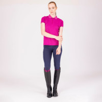 Technische polo React Shires Aubrion Fuchsia Roze