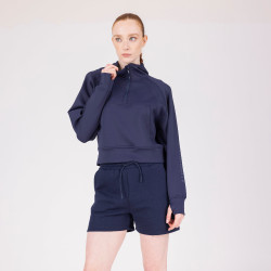 Korte sweater React Shires Aubrion Middernacht Blauw