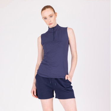 Korte sweater React Shires Aubrion Middernacht Blauw