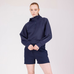 Korte sweater React Shires Aubrion Middernacht Blauw