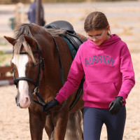 Shires Aubrion React hoodie jonge ruiter Fuchsia Roze