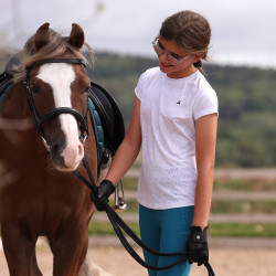 Technisch T-shirt React jonge ruiter Shires Aubrion Wit Technisch T-shirt React jonge ruiter Shires Aubrion Wit
