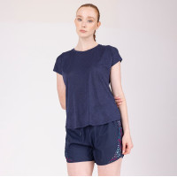 Technisch T-shirt React Shires Aubrion Middernacht Blauw