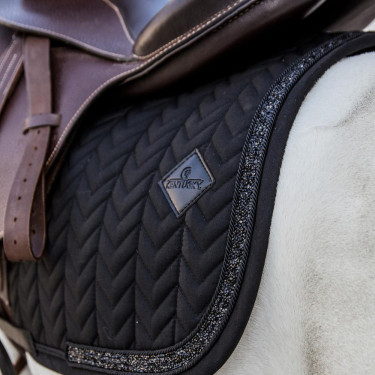 Zadeldekje Kentucky Glitter Stone dressuur Zwart