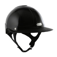 Antares Precision Premium-helm met Eclipse-klep Zwart / zwart / chroom / zwart