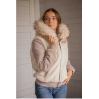Bombers Pénélope Lyon réversible dames Ecru Wit