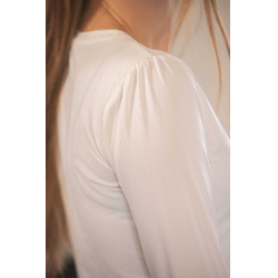 T-shirt Pénélope Techty Cha dames Ecru Wit T-shirt Pénélope Techty Cha dames Ecru Wit