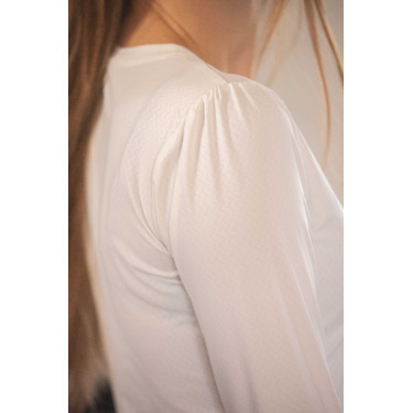 T-shirt Pénélope Techty Cha dames Ecru Wit T-shirt Pénélope Techty Cha dames Ecru Wit