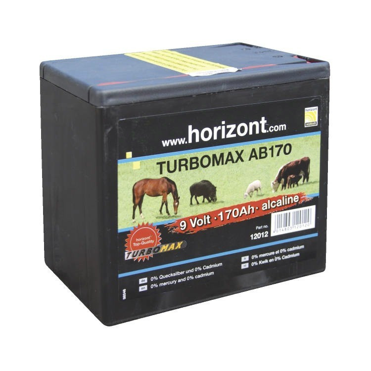 Horizont Turbomax AB170 batterij 9 V - 170 AH Horizont Turbomax AB170 batterij 9 V - 170 AH