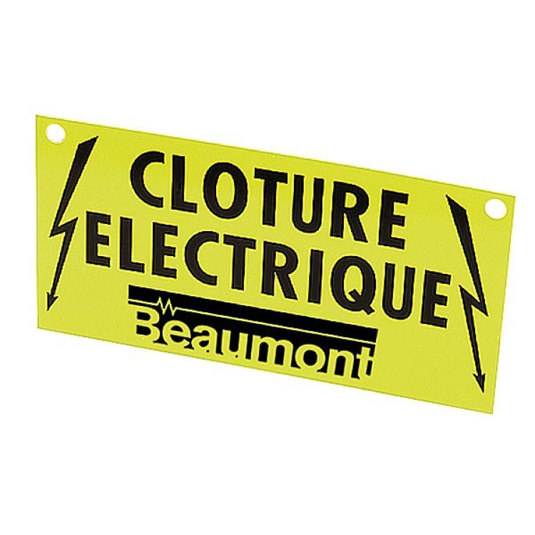 Verkeersbord omheining Beaumont