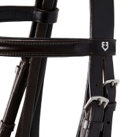 Leren dressuurhoofdstel Dressage Equestro Donkerbruin