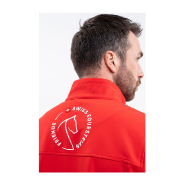 Harcour Menthue Unisex Jas Swiss Equestrian Friends Rood Harcour Menthue Unisex Jas Swiss Equestrian Friends Rood
