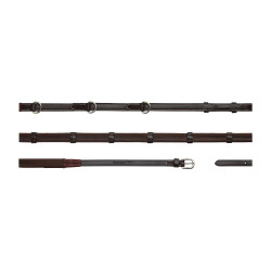 Howlett-teugels Dy'on 3 "D" rubber 1/2'' met 7 passanten Bruin