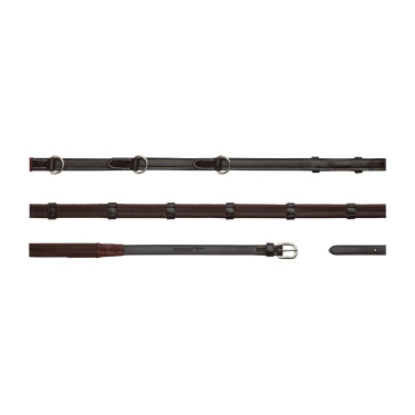 Howlett-teugels Dy'on 3 "D" rubber 1/2'' met 7 passanten Bruin
